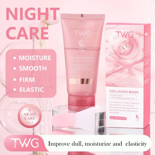 Korean Elastic Hydrolyzed Collagen Peel-Off Mask -Overnight Glowing Skin Care