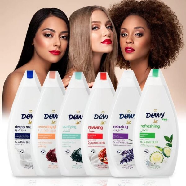 Dewy Bath Series Multi-Fragrance Shower Gel 500ml-Long-Lasting Perfumed Body Wash