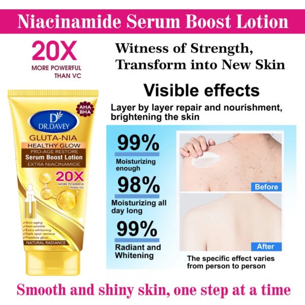 DR DAVEY healthy glow bright radiance serum booster with Extra Hyaluronic Acid