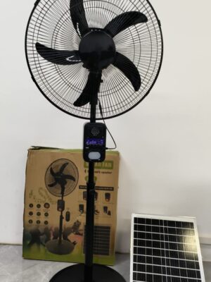 18 Inches Solar Fan + Removeable Power Bank