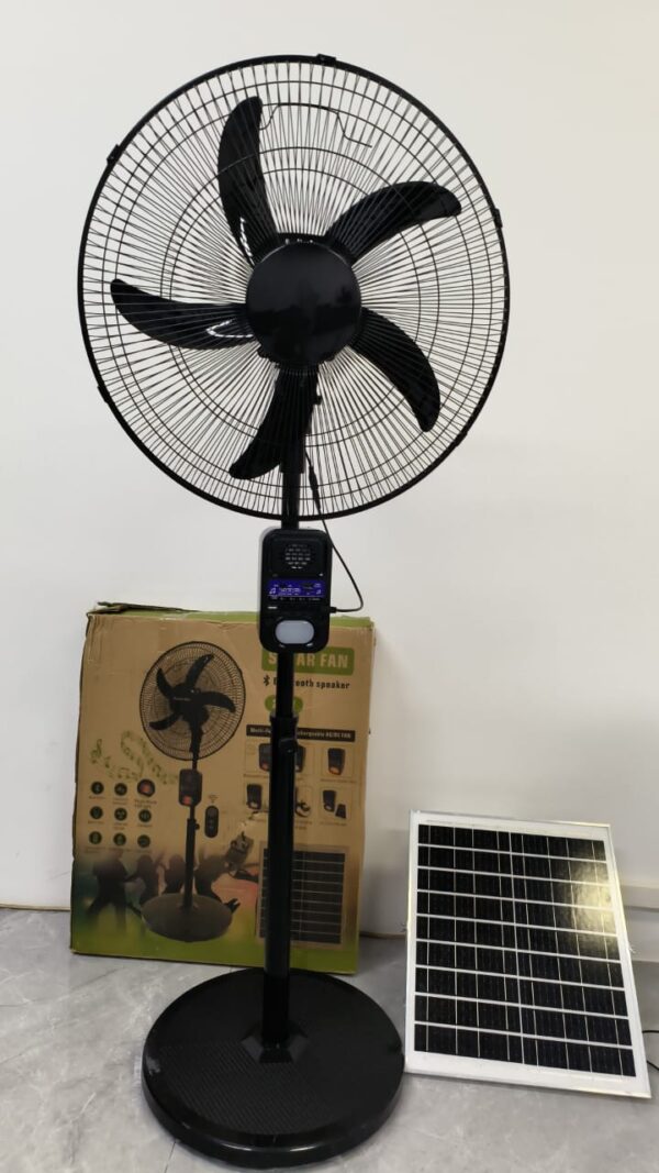 18 Inches Solar Fan + Removeable Power Bank